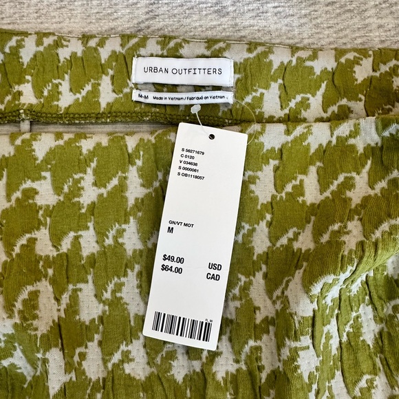 NWT UO Houndstooth Green Skirt - Picture 2 of 3